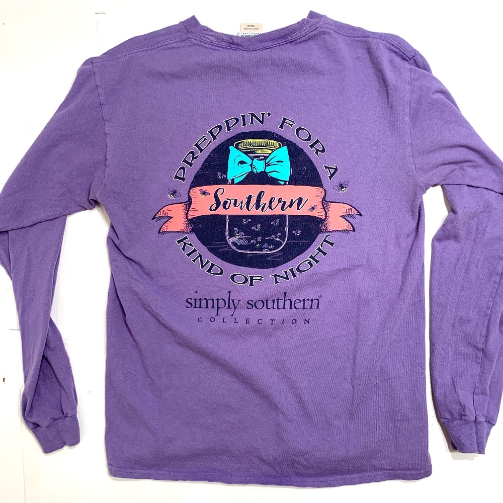 Simply Southern Purple Long Sleeve Tee